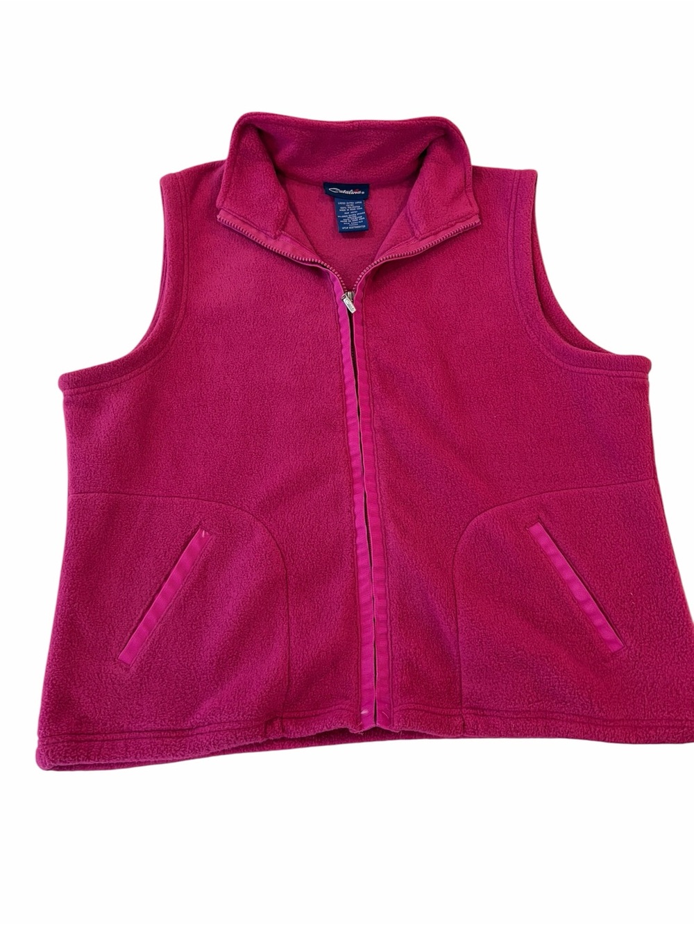Catalina Fuchsia Pink Fleece Vest